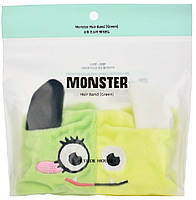 Пов'язка для волосся на час косметичних процедур Etude House My Beauty Tool Monster Hair Band Green, фото 6