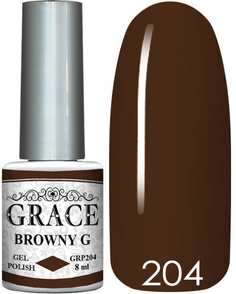Гель-лак Грейс GRACE GRP204 Browny G 8ml AVADONA