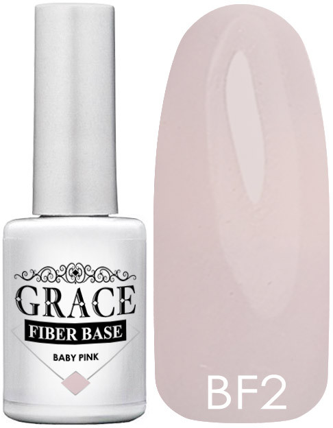 Основа, база для гель лаку Грейс GRACE Base Fiber Baby Pink 10 мл