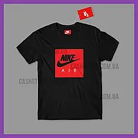 Футболка Nike 'Air Box Logo' с биркой | Найк | Черная