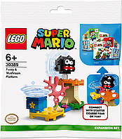 LEGO ЛЕГО Super Mario Дополнительный набор «Лохматик и гриб-платформа» 30389