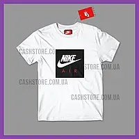 Футболка Nike 'Air Box Logo' с биркой | Найк | Белая