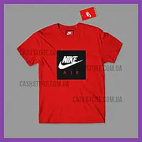 Футболка Nike 'Air Box Logo' с биркой | Найк | Красная
