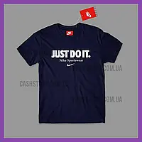 Футболка Nike 'Retro Just Do It Tee' с биркой | Найк | Тёмно-синяя