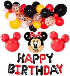 Арка з повітряних кульок "Мінні Маус", набір - 41 шт.