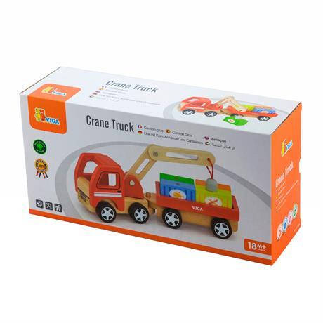 Дерев'яна іграшкова машинка Viga Toys Автокран (50690), фото 2