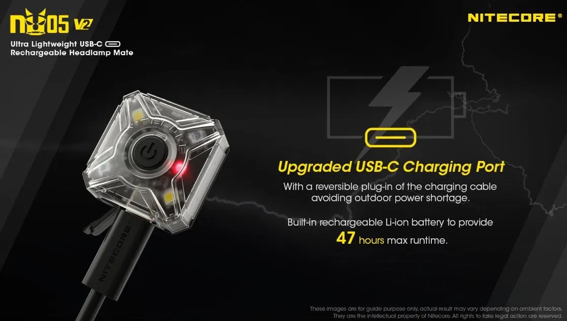 NITECORE NU05 v2 USB-C Ліхтар універсальний фонарик