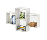 Полиця навісна на стіну MebelProff Kub 9, книжкова полиця, декоративна полиця в кімнату, будинок., фото 2