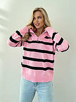 Повседневный базовый осенний женский свитер с горлом размер 42-46