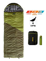 Спальный мешок Tramp Kingwood Regular одеяло правый dark-olive/grey 220/80 UTRS-053R