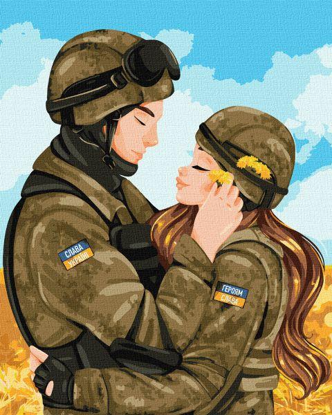 Картина за номерами патріотична Кохання переможе ©krizhanskaya 40х50 Ідейка (KHO2614)