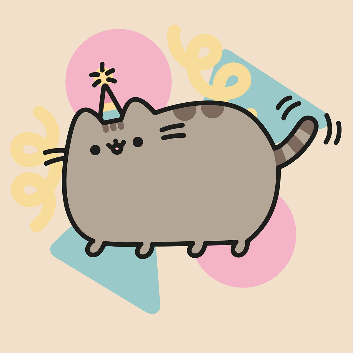 Картина за номерами дитяча Святковий котик Pusheen 25*25 см SANTI (954219)