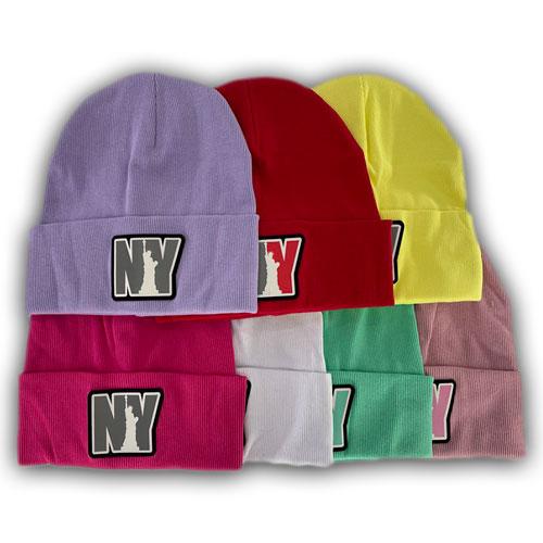 Двойная трикотажная шапка с отворотом для девочки