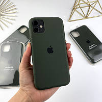 Силіконовий чохол на iPhone 11 Full із закритим низом Atrovirens (54)