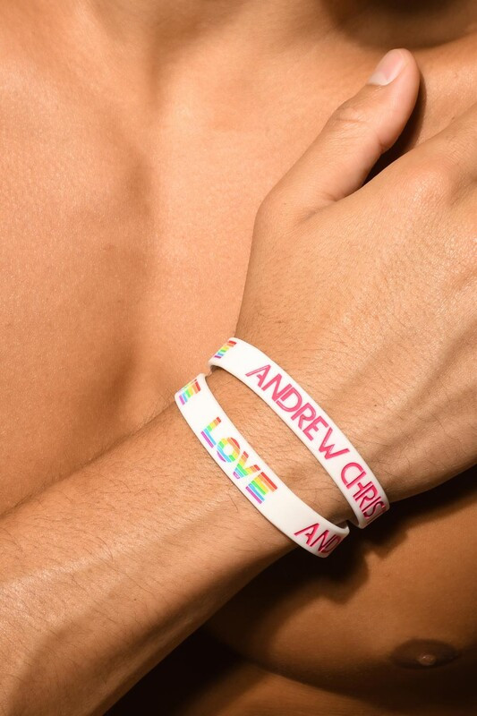 Браслет Pride Love від Andrew Christian із силікону, фото 1
