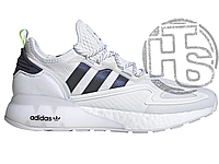 Мужские кроссовки Adidas ZX 2K Boost White Iridescent Core Black FX8489