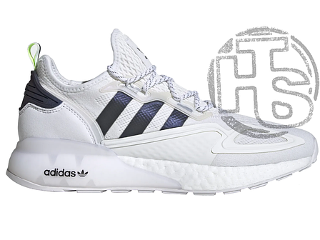Чоловічі кросівки Adidas ZX 2K Boost White Iridescent Core Black FX8489, фото 1