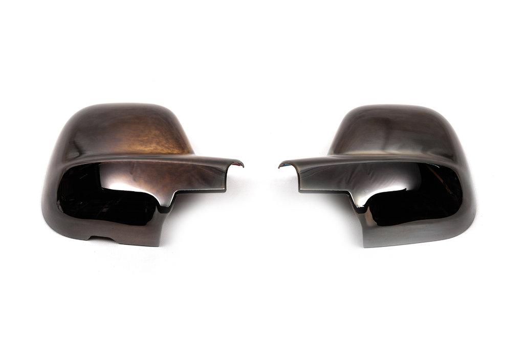 Накладки на зеркала (2 шт, Черный хром) Черный хром, 2012-2024 для Citroen Berlingo - фото 2 - id-p1203151683