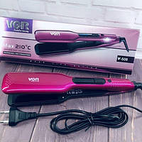 Випрямляч для волосся VGR V-506 з керамічним покриттям 50Вт професійна Рожева (10378)