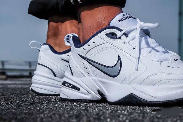 Nike Air Monarch IV White Navy 415445 102 BOSSCROSS