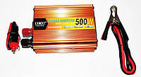 Інвертор UKC 500W Gold 12-220V автомобільний перетворювач напруги DC/AC USB