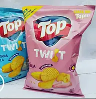 Чипсы волнистые со вкусом ветчины с сыром TOP Twist karbowane Smak ser szynka 170г Польша