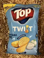 Чипсы волнистые со вкусом сметаны с луком TOP Twist karbowane Smak smietana cebula 170г Польша