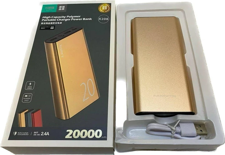 Повербанк Power Bank Kamry 20000 mAh, зовнішній акумулятор на 20000 mAh