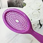 Щітка для розчісування (силікон) мала SALON графіт-фіолетовий, фото 2