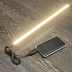 Лінійний світлодіодний світильник 5В 5V 4500K 50 см з USB, лампа від павербанку