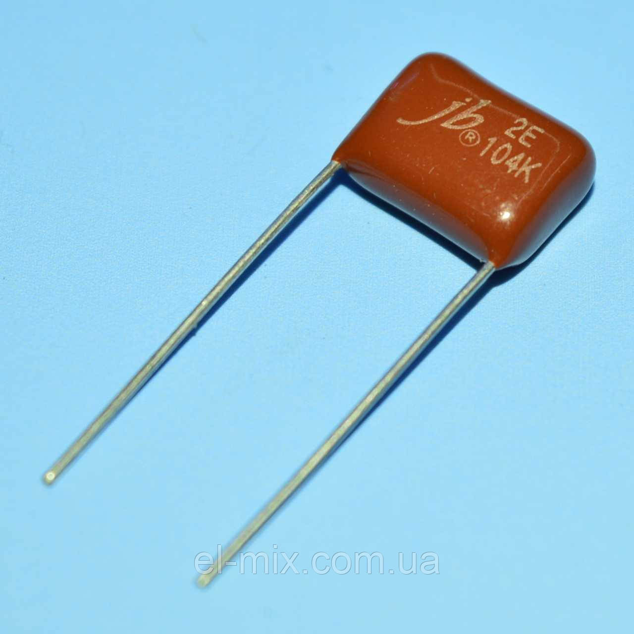 Конд. мет.-плівк. MEF(CL-21) 0.1 µF 250VDC(2E) 10% JB