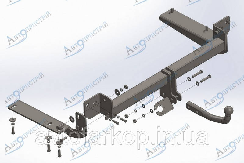 Фаркоп Honda Odyssey USA (мінівен 2017-) (Хонда Одісей) Автопристрій, фото 1