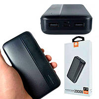 Портативный аккумулятор 20000 mAh, Power Bank WUW Y94, Черный / Мощный повербанк / Внешний аккумулятор
