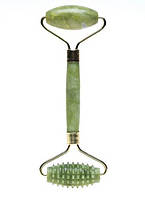 Масажер нефритовий 2 валики гладкий і їжачок