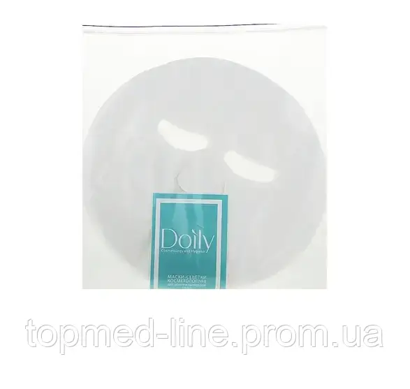 Doily маски-серветки косметологічні для обличчя поліетилен, 100 шт