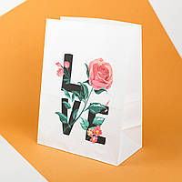 Пакет подарочный 150*90*240 Бумажные пакеты на День святого Валентина