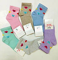 Шкарпетки дитячі для дівчинки  малюнок серця ТМ Lomani