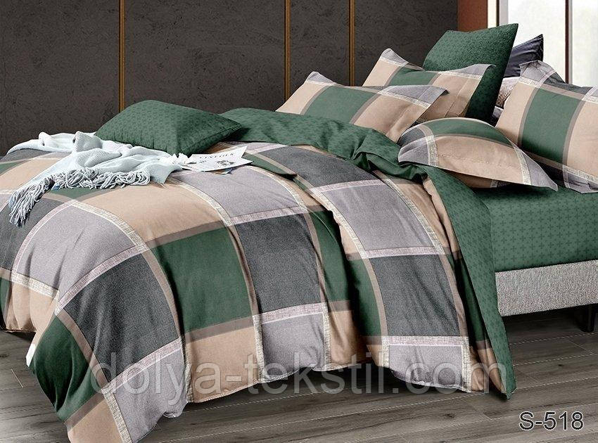 Сатин 2-спальна постільна білизна ТМ TAG з компаньйоном S518, фото 1