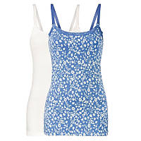 Комплект женских маек для кормления, размер XL/XXL, цвет белый, голубой
