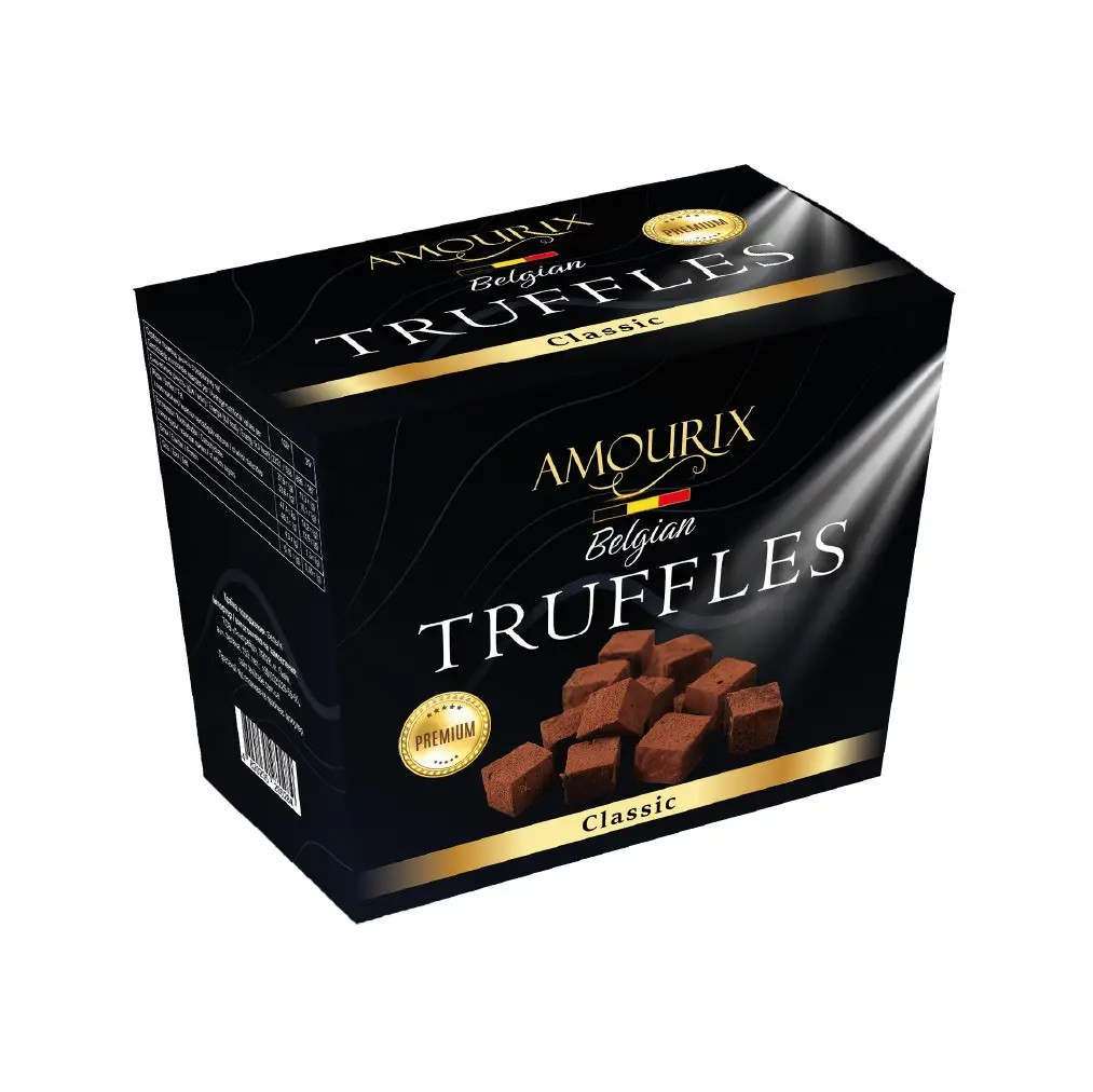 Цукерки Трюфель Класичний Бельгійський Amourix Belgian Truffles Classic 200 г Бельгія