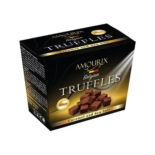 Цукерки Трюфель Солона Карамель Бельгійський Amourix Belgian Truffles Caramel Sea Salt 200 г Бельгія