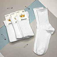 Тенісні жіночі шкарпетки білі Limerence, 36-40р, 12 пар