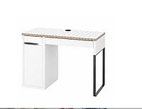 Комп'ютерний стіл MICKE 105х50 см білий/антрацит 104.898.39
