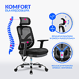 Ергономічне офісне крісло jOkasta ANGEL червоне, фото 6