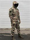 Костюм тактичний софт шелл піксель камуфляж KIBORG PIXEL SOFT на флісі утеплений куртка штани