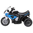 Дитячий електро мотоцикл BMW (біло-синій колір), фото 4