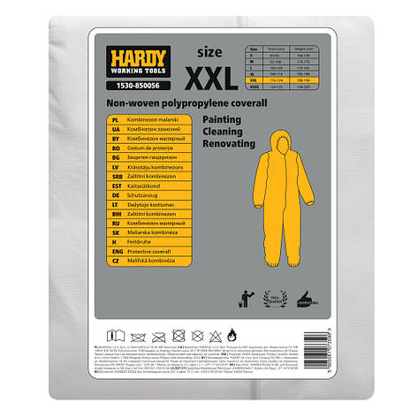 Захисний костюм комбінезон одноразовий Hardy *85* XXL, фото 3
