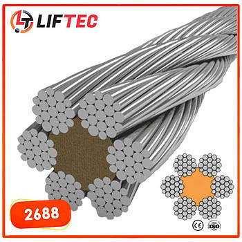 Канат сталевий 9.6 мм ДСТУ 2688-80 ЛК-Р