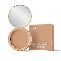 Компактная пудра Матовая с аргановым маслом Pressed Powder Argan Oil Paese 8g (3) beige