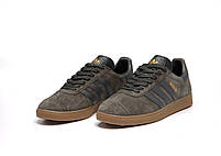 Чоловічі кросівки Adidas Gazelle Khaki. Замшеві кеди весна літо чоловічі олива Адідас Газель, фото 5